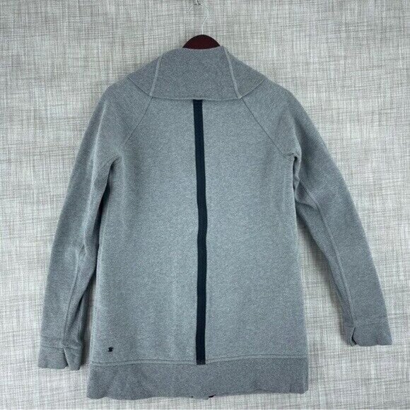 Lululemon Sweatshirt button down Womens Size 6 Gray 0682 - Picture 2 of 7